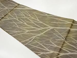 樹木模様織出し袋帯